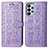 Custodia Portafoglio In Pelle Fantasia Modello Cover con Supporto S03D per Samsung Galaxy A23 4G Viola