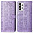 Custodia Portafoglio In Pelle Fantasia Modello Cover con Supporto S03D per Samsung Galaxy A33 5G Viola