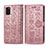 Custodia Portafoglio In Pelle Fantasia Modello Cover con Supporto S03D per Samsung Galaxy A41