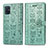 Custodia Portafoglio In Pelle Fantasia Modello Cover con Supporto S03D per Samsung Galaxy A51 4G Verde