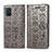 Custodia Portafoglio In Pelle Fantasia Modello Cover con Supporto S03D per Samsung Galaxy A51 5G Grigio