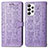 Custodia Portafoglio In Pelle Fantasia Modello Cover con Supporto S03D per Samsung Galaxy A53 5G Viola