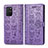 Custodia Portafoglio In Pelle Fantasia Modello Cover con Supporto S03D per Samsung Galaxy A91 Viola