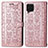 Custodia Portafoglio In Pelle Fantasia Modello Cover con Supporto S03D per Samsung Galaxy F62 5G