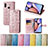 Custodia Portafoglio In Pelle Fantasia Modello Cover con Supporto S03D per Samsung Galaxy M01s