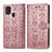 Custodia Portafoglio In Pelle Fantasia Modello Cover con Supporto S03D per Samsung Galaxy M31