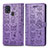 Custodia Portafoglio In Pelle Fantasia Modello Cover con Supporto S03D per Samsung Galaxy M31 Viola