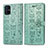 Custodia Portafoglio In Pelle Fantasia Modello Cover con Supporto S03D per Samsung Galaxy M51 Verde