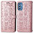 Custodia Portafoglio In Pelle Fantasia Modello Cover con Supporto S03D per Samsung Galaxy M52 5G