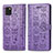 Custodia Portafoglio In Pelle Fantasia Modello Cover con Supporto S03D per Samsung Galaxy M60s Viola