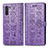 Custodia Portafoglio In Pelle Fantasia Modello Cover con Supporto S03D per Samsung Galaxy Note 10 5G Viola