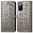 Custodia Portafoglio In Pelle Fantasia Modello Cover con Supporto S03D per Samsung Galaxy S20 FE (2022) 5G Grigio