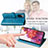 Custodia Portafoglio In Pelle Fantasia Modello Cover con Supporto S03D per Samsung Galaxy S20 FE 4G