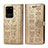 Custodia Portafoglio In Pelle Fantasia Modello Cover con Supporto S03D per Samsung Galaxy S20 Ultra 5G