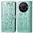 Custodia Portafoglio In Pelle Fantasia Modello Cover con Supporto S03D per Sharp Aquos R8s Pro Verde