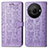 Custodia Portafoglio In Pelle Fantasia Modello Cover con Supporto S03D per Sharp Aquos R8s Pro Viola