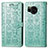 Custodia Portafoglio In Pelle Fantasia Modello Cover con Supporto S03D per Sharp Aquos Sense8