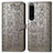 Custodia Portafoglio In Pelle Fantasia Modello Cover con Supporto S03D per Sony Xperia 1 IV Grigio