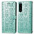 Custodia Portafoglio In Pelle Fantasia Modello Cover con Supporto S03D per Sony Xperia 5 III SO-53B Verde