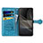 Custodia Portafoglio In Pelle Fantasia Modello Cover con Supporto S03D per Sony Xperia Ace II