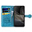 Custodia Portafoglio In Pelle Fantasia Modello Cover con Supporto S03D per Sony Xperia Ace II SO-41B