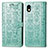 Custodia Portafoglio In Pelle Fantasia Modello Cover con Supporto S03D per Sony Xperia Ace III SO-53C Verde