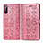 Custodia Portafoglio In Pelle Fantasia Modello Cover con Supporto S03D per Sony Xperia L4 Rosa