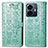 Custodia Portafoglio In Pelle Fantasia Modello Cover con Supporto S03D per Vivo iQOO Z6 Lite 5G Verde