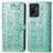 Custodia Portafoglio In Pelle Fantasia Modello Cover con Supporto S03D per Vivo iQOO Z6x Verde