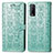 Custodia Portafoglio In Pelle Fantasia Modello Cover con Supporto S03D per Vivo Y12G Verde