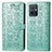 Custodia Portafoglio In Pelle Fantasia Modello Cover con Supporto S03D per Vivo Y52t 5G Verde