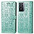 Custodia Portafoglio In Pelle Fantasia Modello Cover con Supporto S03D per Vivo Y76 5G Verde