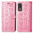 Custodia Portafoglio In Pelle Fantasia Modello Cover con Supporto S03D per Xiaomi Civi 1S 5G Rosa