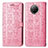 Custodia Portafoglio In Pelle Fantasia Modello Cover con Supporto S03D per Xiaomi Mi 10T Lite 5G Rosa