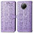 Custodia Portafoglio In Pelle Fantasia Modello Cover con Supporto S03D per Xiaomi Mi 10T Lite 5G Viola