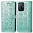 Custodia Portafoglio In Pelle Fantasia Modello Cover con Supporto S03D per Xiaomi Mi 11T 5G Verde