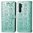 Custodia Portafoglio In Pelle Fantasia Modello Cover con Supporto S03D per Xiaomi Mi Note 10 Lite Verde