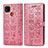 Custodia Portafoglio In Pelle Fantasia Modello Cover con Supporto S03D per Xiaomi POCO C3 Rosa