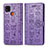 Custodia Portafoglio In Pelle Fantasia Modello Cover con Supporto S03D per Xiaomi POCO C31 Viola