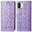 Custodia Portafoglio In Pelle Fantasia Modello Cover con Supporto S03D per Xiaomi Poco C51 Viola