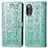 Custodia Portafoglio In Pelle Fantasia Modello Cover con Supporto S03D per Xiaomi Poco F3 GT 5G Verde