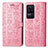 Custodia Portafoglio In Pelle Fantasia Modello Cover con Supporto S03D per Xiaomi Poco F4 5G Rosa