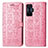 Custodia Portafoglio In Pelle Fantasia Modello Cover con Supporto S03D per Xiaomi Poco F4 GT 5G Rosa