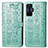 Custodia Portafoglio In Pelle Fantasia Modello Cover con Supporto S03D per Xiaomi Poco F4 GT 5G Verde