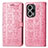 Custodia Portafoglio In Pelle Fantasia Modello Cover con Supporto S03D per Xiaomi Poco F5 5G Rosa