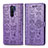 Custodia Portafoglio In Pelle Fantasia Modello Cover con Supporto S03D per Xiaomi Poco M2 Viola