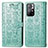 Custodia Portafoglio In Pelle Fantasia Modello Cover con Supporto S03D per Xiaomi Poco M4 Pro 5G Verde