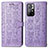 Custodia Portafoglio In Pelle Fantasia Modello Cover con Supporto S03D per Xiaomi Poco M4 Pro 5G Viola