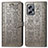 Custodia Portafoglio In Pelle Fantasia Modello Cover con Supporto S03D per Xiaomi Poco X4 GT 5G Grigio