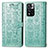 Custodia Portafoglio In Pelle Fantasia Modello Cover con Supporto S03D per Xiaomi Poco X4 NFC Verde